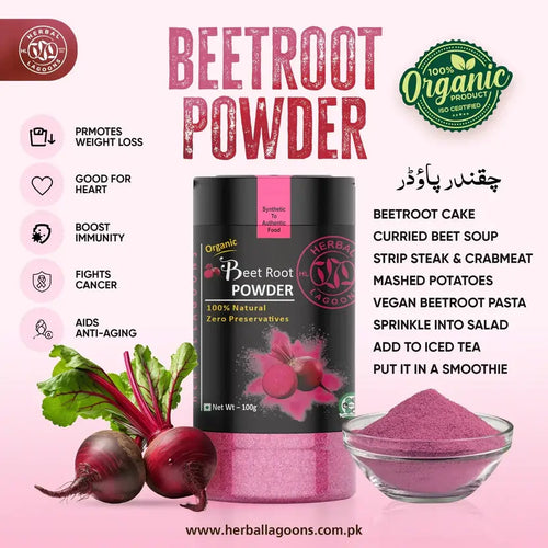 Beetroot powder used in smoothies and juices - Pakistan