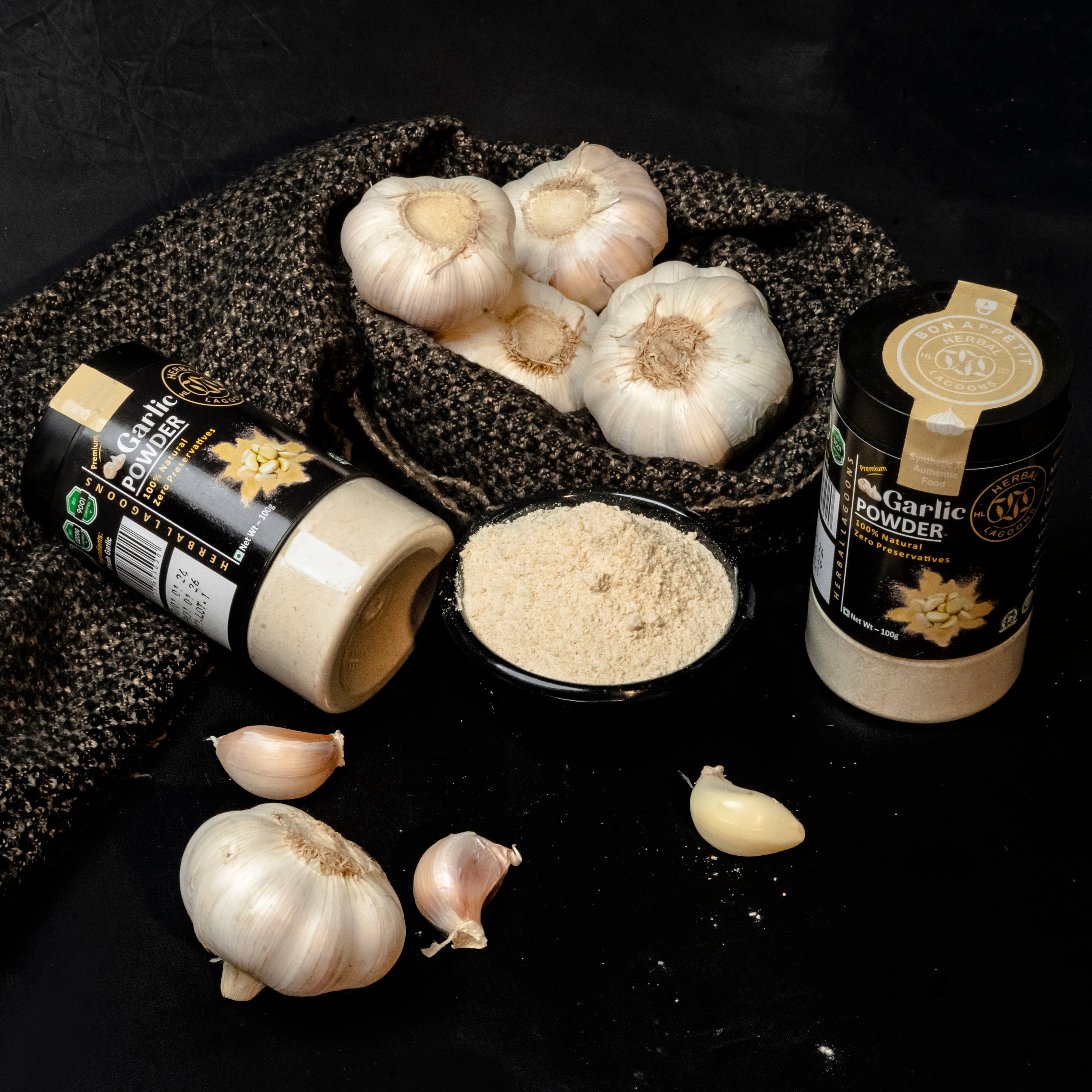 Premium Garlic Powder (Dehydrated) – 100g