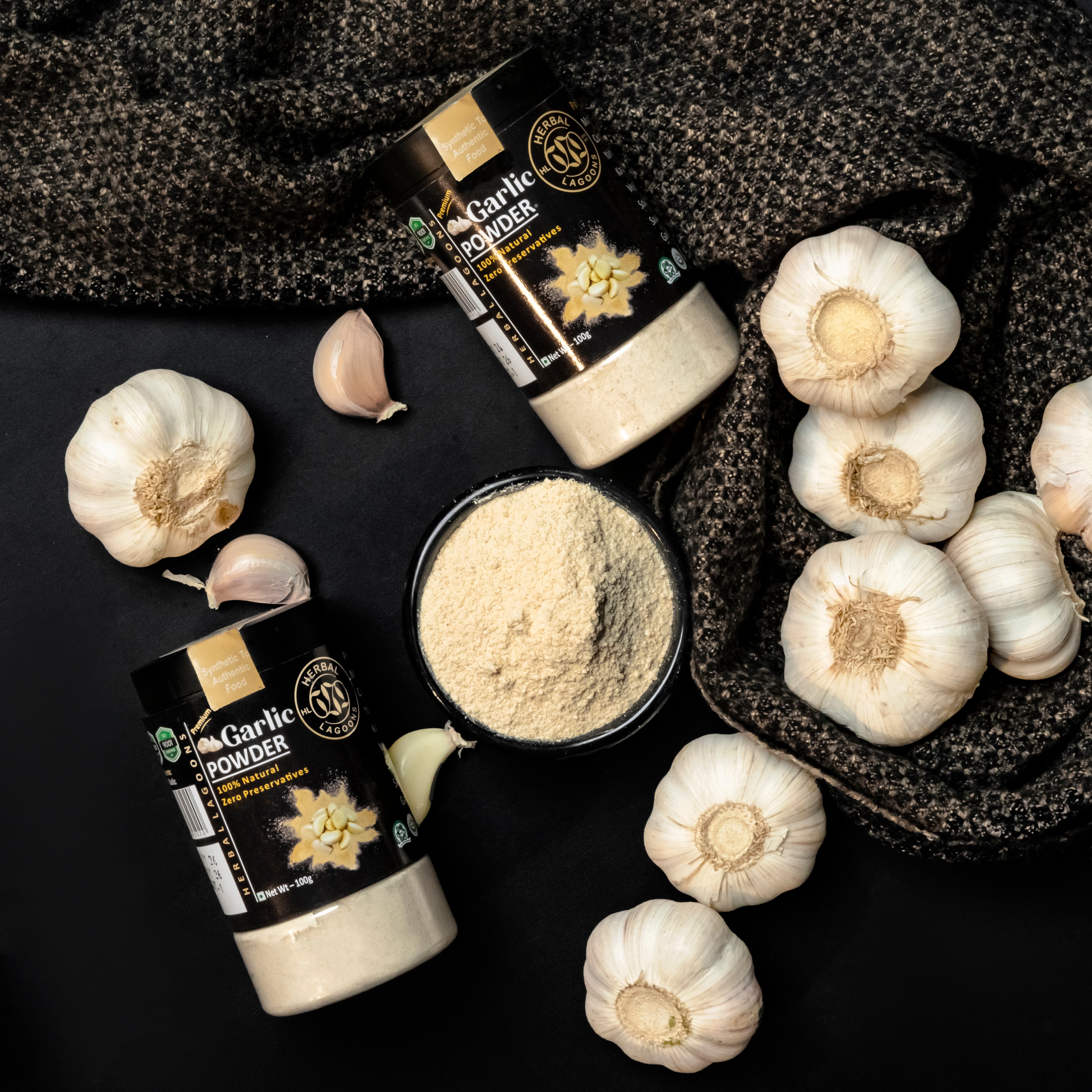 Premium Garlic Powder (Dehydrated) – 100g