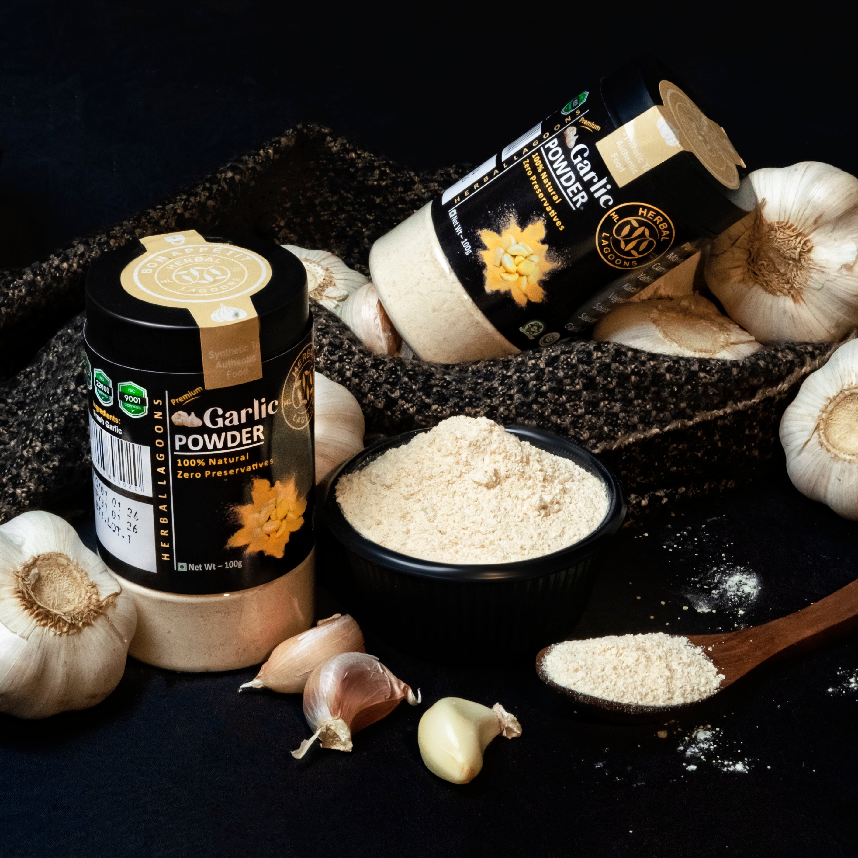 Premium Garlic Powder (Dehydrated) – 100g