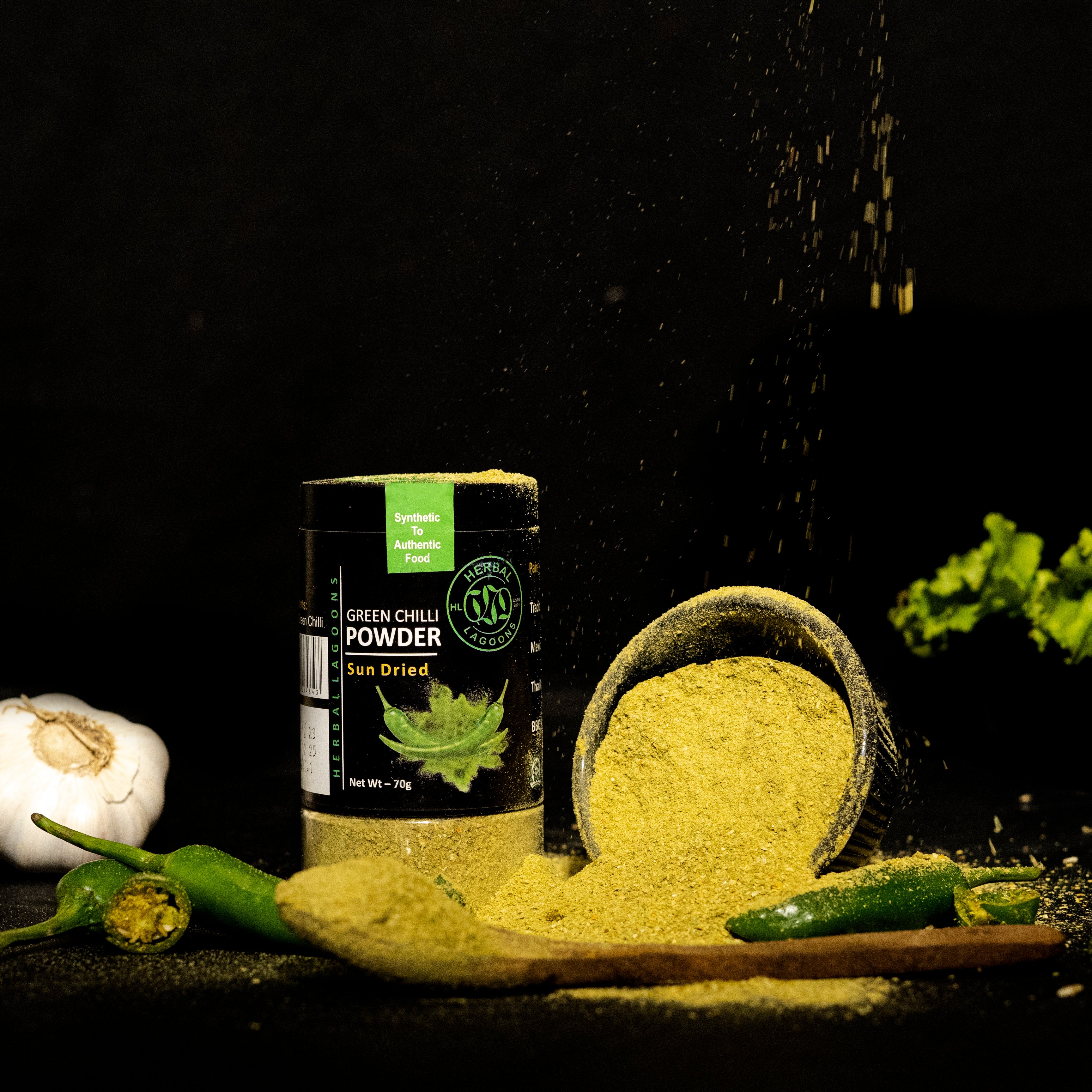 Premium Green Chilli Powder – 70g