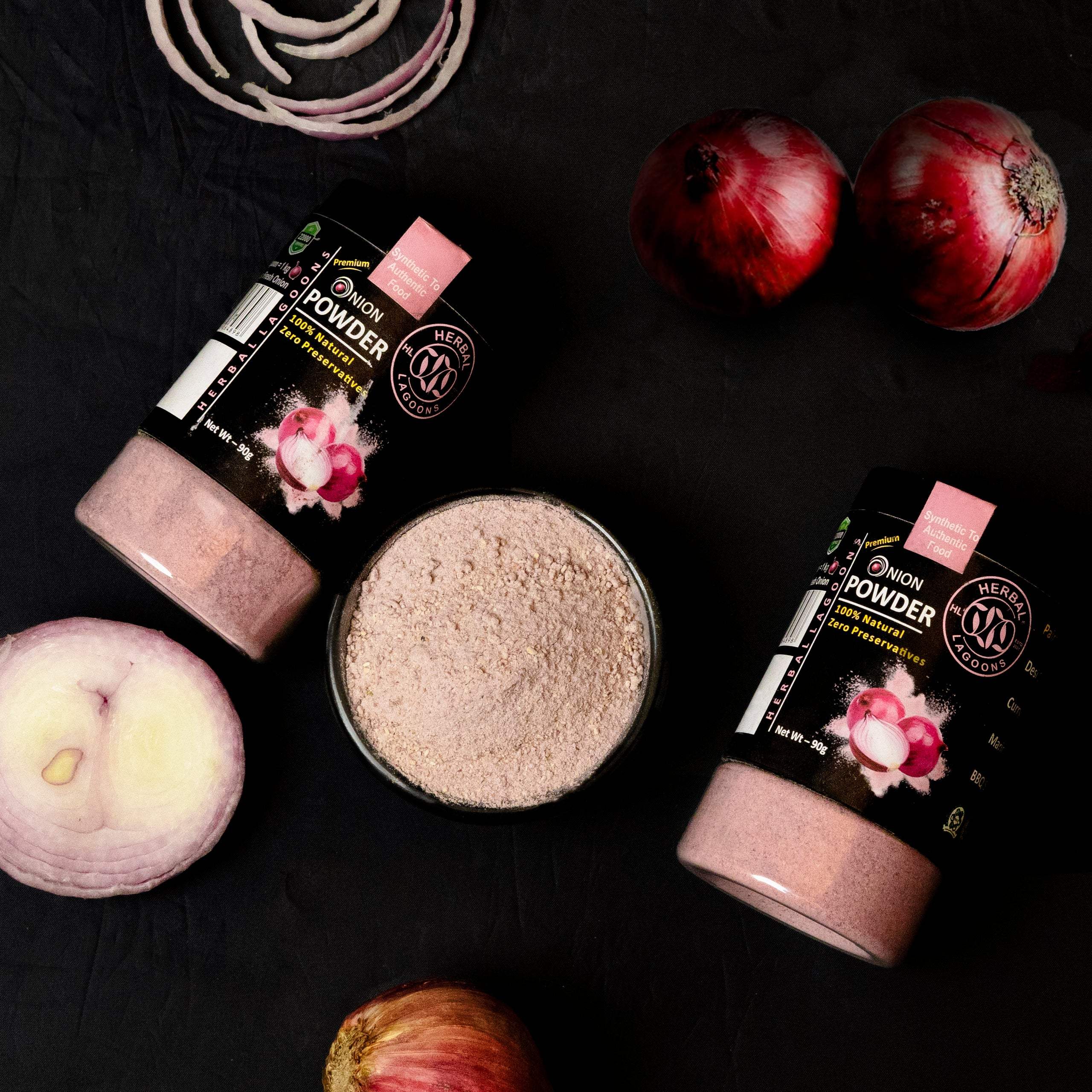 Premium Onion Powder (Dehydrated) – 90g