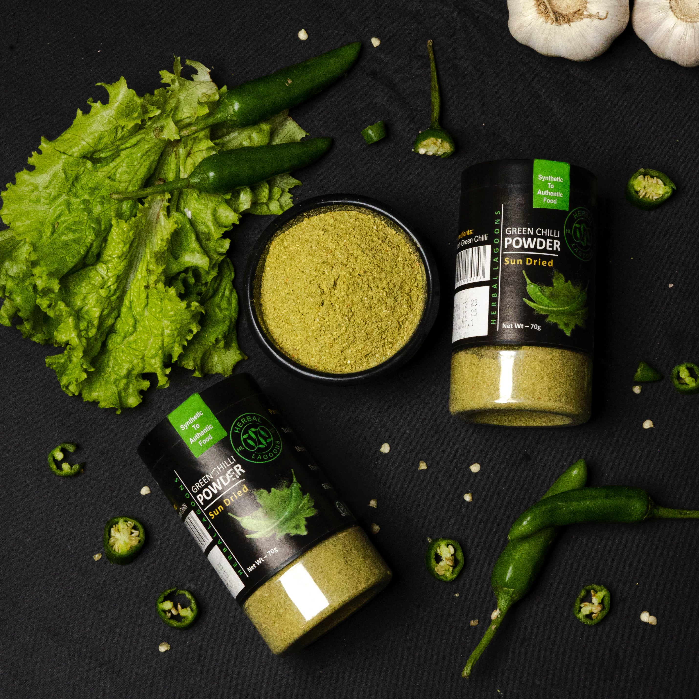 Premium Green Chilli Powder – 70g