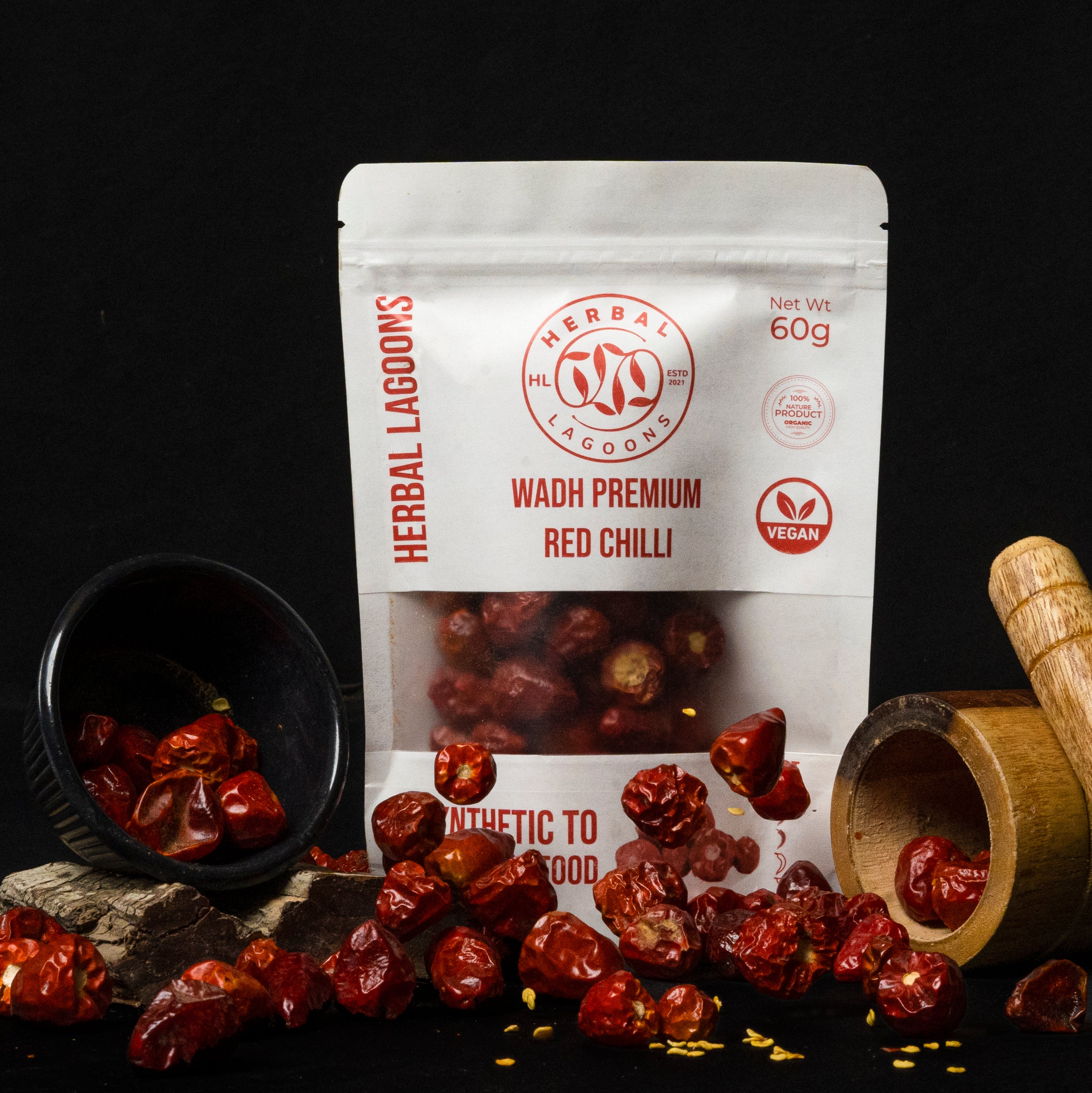 Wadh Premium Red Chilli (Dehydrated) – 60g