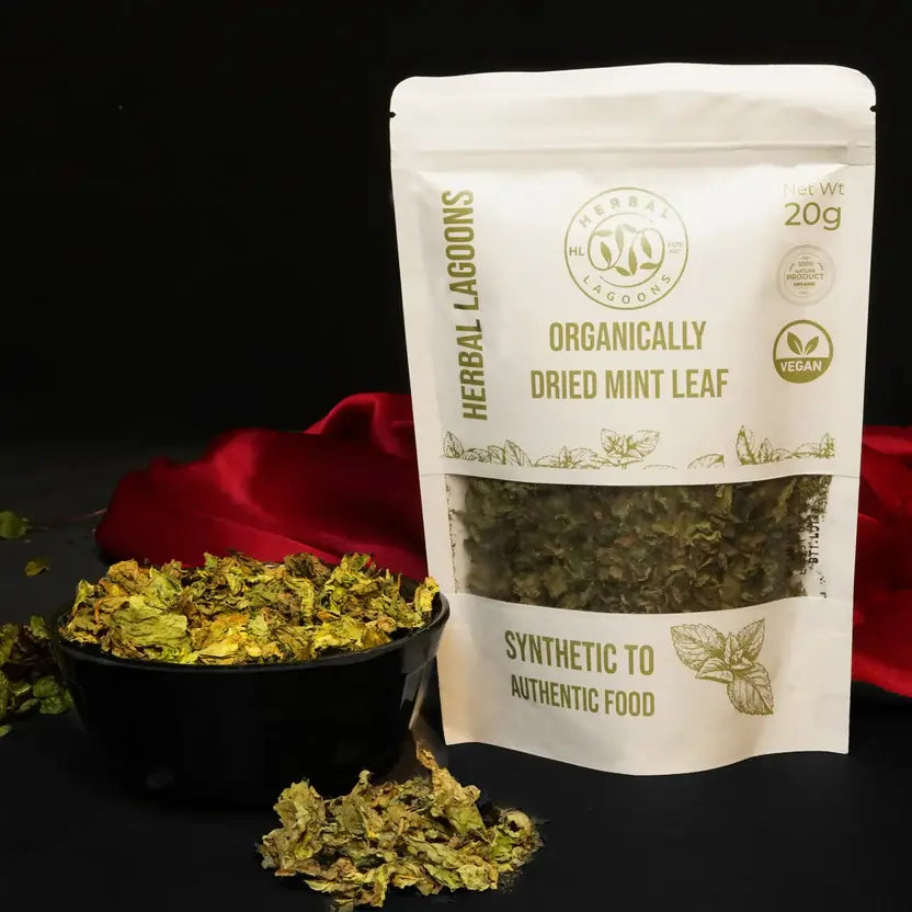 Organically Dried mint leaves 