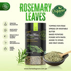 Rosemary benefits and usage infographics