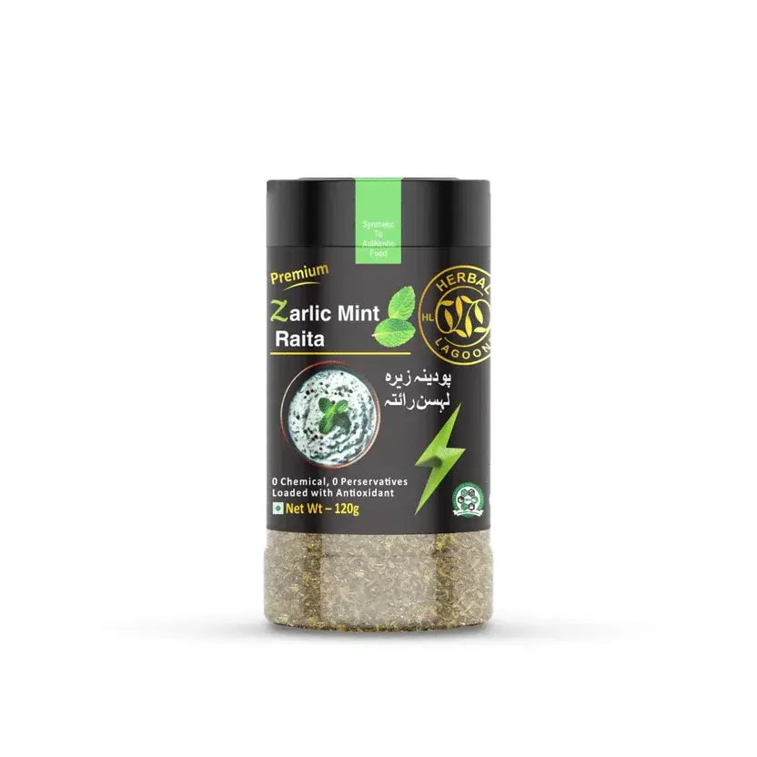 Zarlic mint raita seasoning blend 120g – Herbal Lagoons
