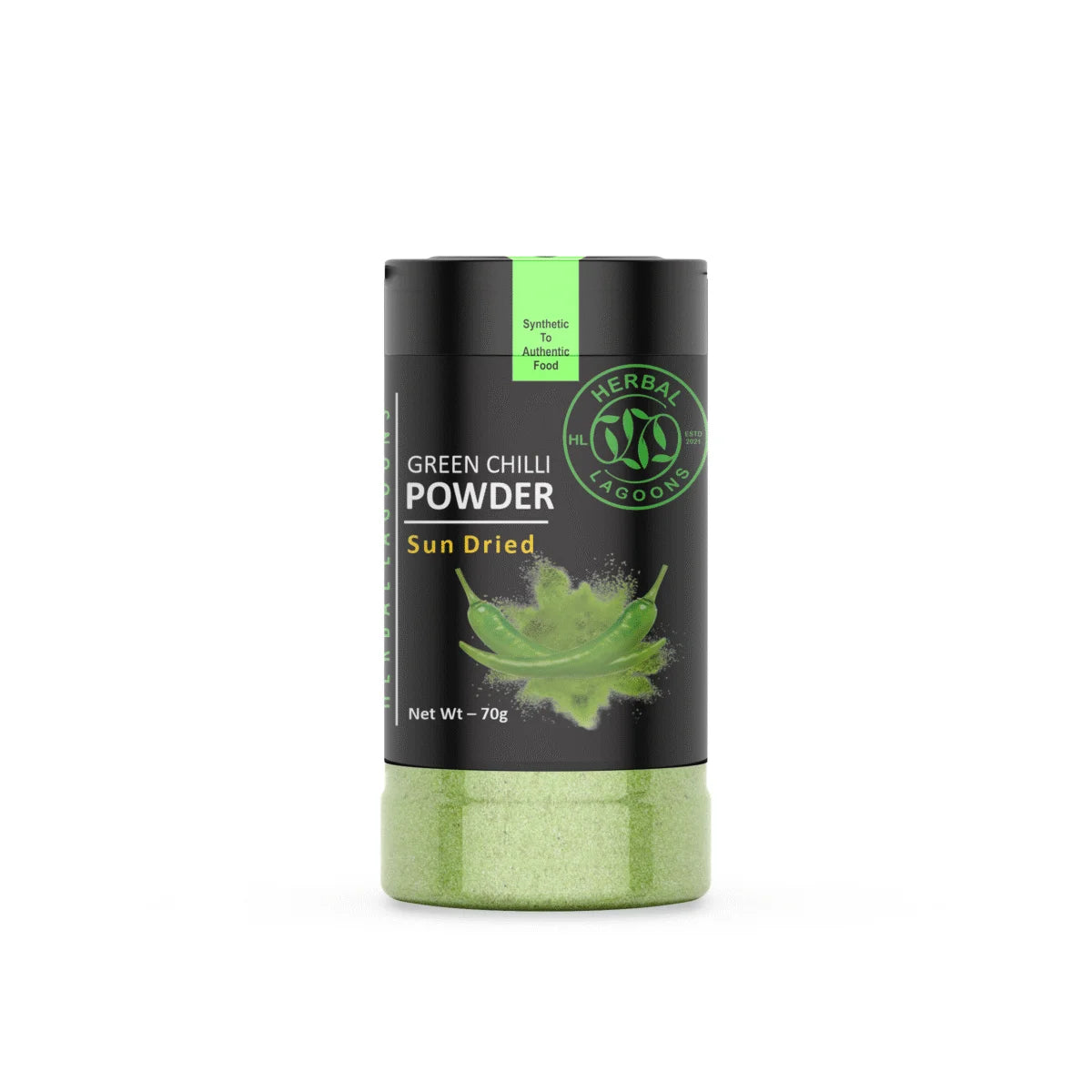 Premium Green Chilli Powder – 70g