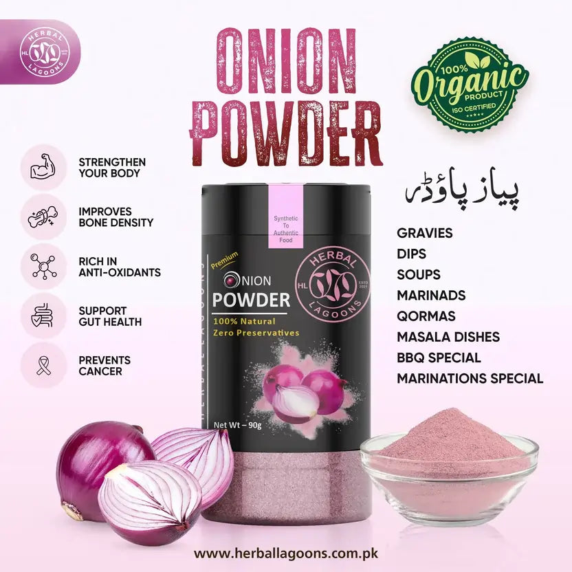 Onion powder used in curry and gravy dishes