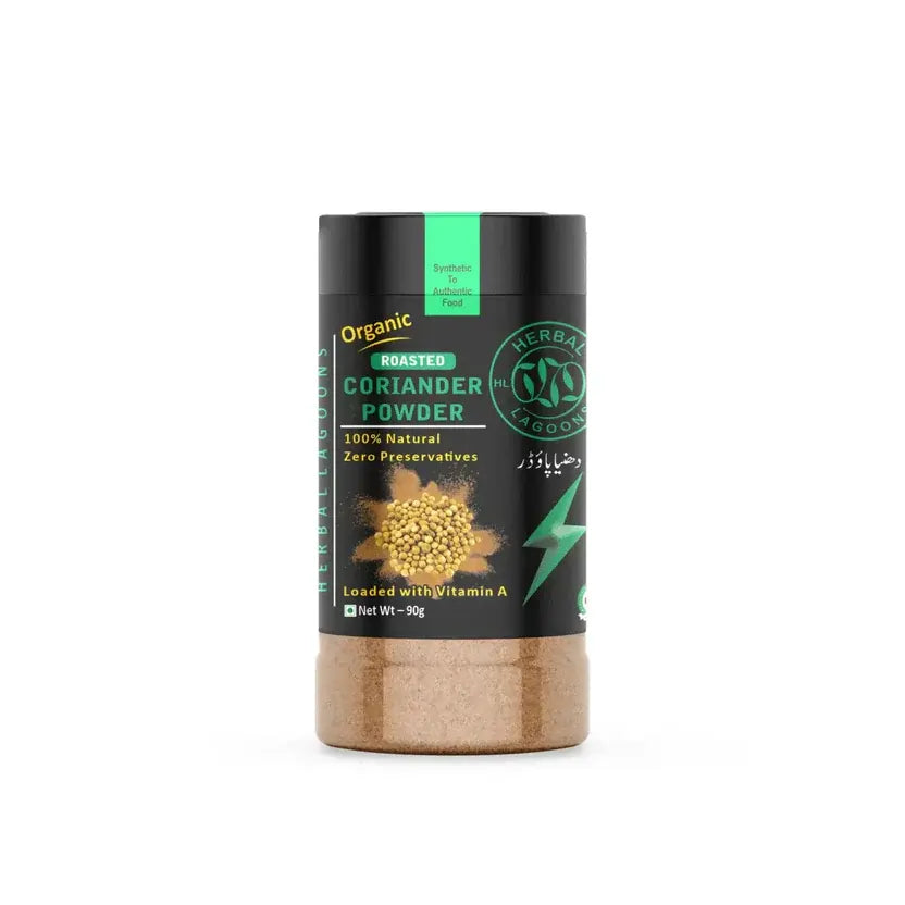 Roasted coriander (dhaniya) powder 90g pack – Herbal Lagoons